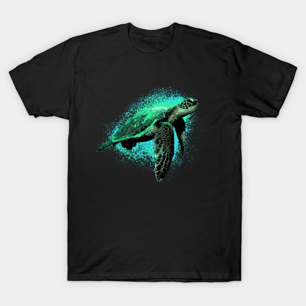 Sea Turtle T-Shirt by technofaze